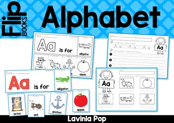 alphabet flip books by lavinia pop teachers pay teachers