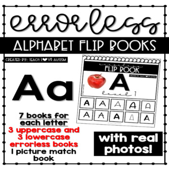 Preview of Alphabet Adapted Books for Letter A with Real Photos