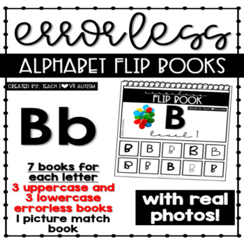 Preview of Alphabet Adapted Books for Letter B with Real Photos