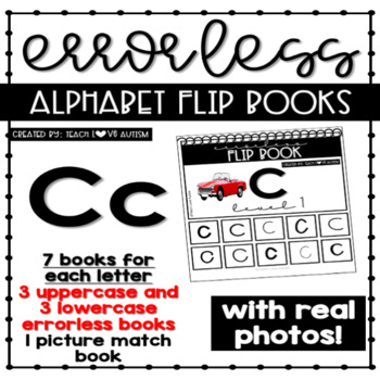 Preview of Alphabet Adapted Books for Letter C with Real Photos