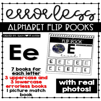 Preview of Alphabet Adapted Books for Letter E with Real Photos