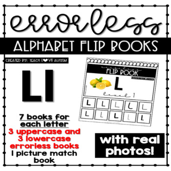 Preview of Alphabet Adapted Books for Letter L with Real Photos
