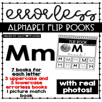 Preview of Alphabet Adapted Books for Letter M with Real Photos