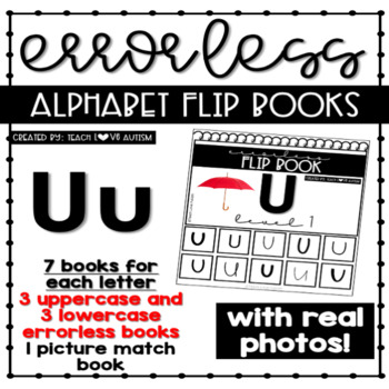 MY ALPHABET  FLIP BOOK WITH PICTURES Autism/Special Needs 