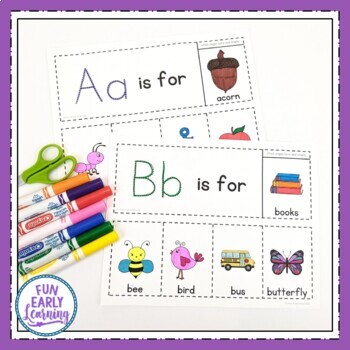 alphabet flip books no prep interactive worksheets by fun early learning