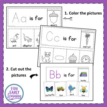 Logical printable worksheet alphabet beginning sounds flip book in