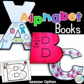 Alphabet Letters Books or Interactive Notebook for A to Z - No Prep ...