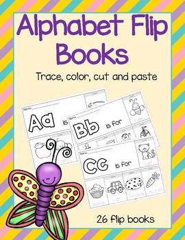 alphabet flip book by learning palace teachers pay teachers