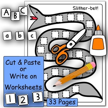 Preview of Alphabet Fluency & Number Fluency - FUN Cut & Paste Activities!