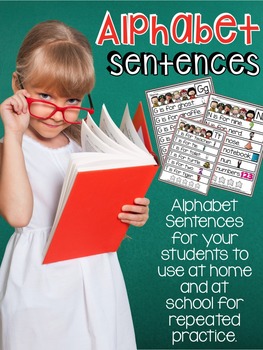 Preview of Alphabet Fluency Sentences