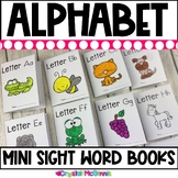 Alphabet Foldable Mini Sight Word Books | Alphabet Recogni