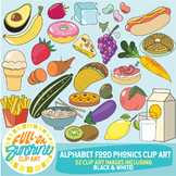 Alphabet Food Phonics Clip Art