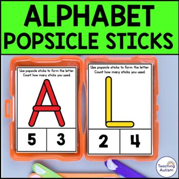 STEM Popsicle Center ABCs & 0-9  Abc cards, Business for kids, Abc  activities