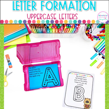 Alphabet Formation Posters Uppercase - Letter Rhymes - Task Cards