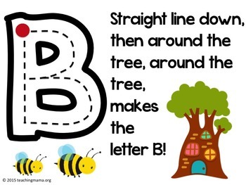 alphabet formation rhymes by teaching mama blog tpt