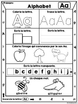 L'Alphabet  - French Alphabet Printables