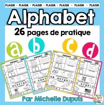 Preview of FRENCH Alphabet - Beginning Sounds Worksheets | Letter Recognition - Activities
