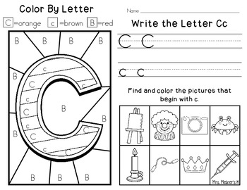 Alphabet Fun Worksheets by Brittany Melzer | Teachers Pay Teachers