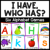 Alphabet "I Have, Who Has?" Games- Alphabet Review for Pre