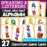 I Have Who Has Alphabet Game {Kindergarten Alphabet Game}