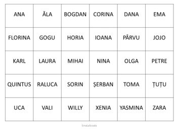 Alphabet Game Match The Letter In Romanian Potriveste Litera