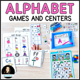 Alphabet Games BUNDLE Bingo Matching Mats and Test Prep Cards