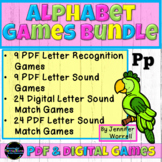 Alphabet Games Bundle: PDF and Digital Letter Recognition 