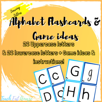 Preview of Alphabet Games:Flashcard Fun | Printable | Variety of game ideas included