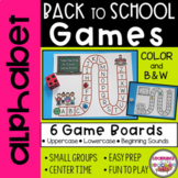 Alphabet Games for Back to School
