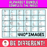 Alphabet Growing Bundle A to Z Clipart Complete The Image 