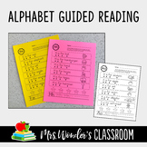 Alphabet Guided Reading Worksheets - Alphabet Reading Activity