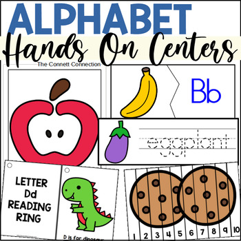 Preview of Alphabet Hands On Centers Bundle A-Z