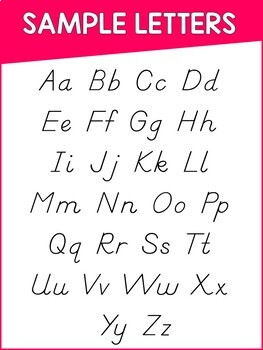 Alphabet Handwriting by Wendy Smith | TPT