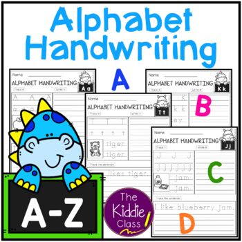 Alphabet Handwriting by The Kiddie Class | Teachers Pay Teachers