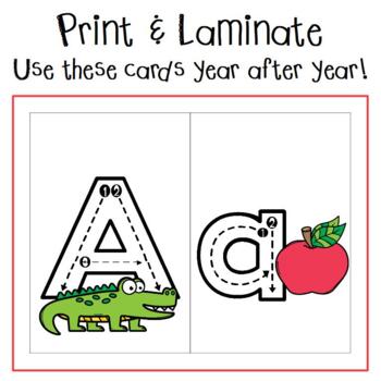 Alphabet Handwriting Cut Out Cards: Activity for Preschool and Kindergarten