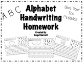 Alphabet Handwriting Homework