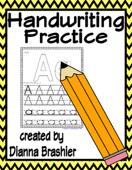 Alphabet Handwriting Practice Worksheets by Teachers R US | TpT