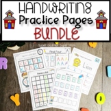 Alphabet Handwriting Practice Pages Bundle Uppercase Edition