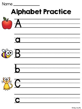 alphabet handwriting practice alphabet tracing letters worksheets