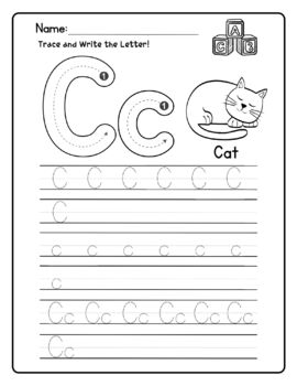 Alphabet Handwriting Practice A-Z(Animals Word) | Tracing Handwriting ...