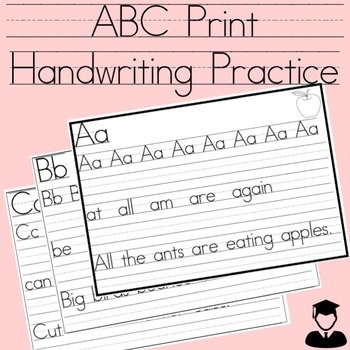 Preview of Distance Learning Letter Formation Alphabet Handwriting Practice Sheet