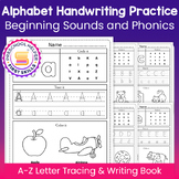 Alphabet Handwriting Practice Beginning Sounds A-Z Letter 