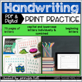 Alphabet Handwriting Print Practice | PDF & DIGITAL for Di