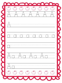 Alphabet Handwriting Practice Pages by Jana Scanlon | TpT