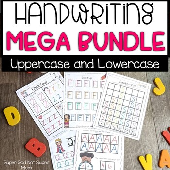 Preview of Alphabet Handwriting Practice MEGA Bundle | Uppercase & Lowercase