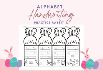 Preview of Alphabet Handwriting Practice Rabbit