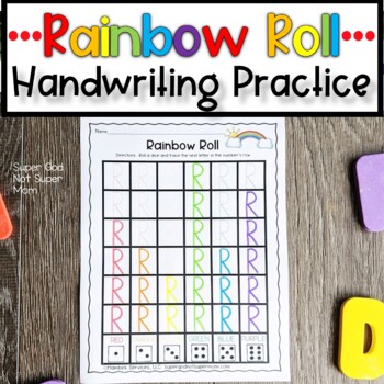 Preview of Alphabet Handwriting Practice | Rainbow Roll Capital Letters