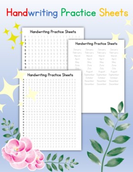 Preview of Alphabet Handwriting Practice Sheets Tracing Practice