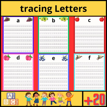 Preview of English Alphabet Handwriting Practice | Small Letters Tracing & print worksheets