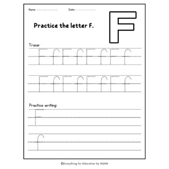 Alphabet Handwriting Practice - Tracing Letters - Worksheets for Kids